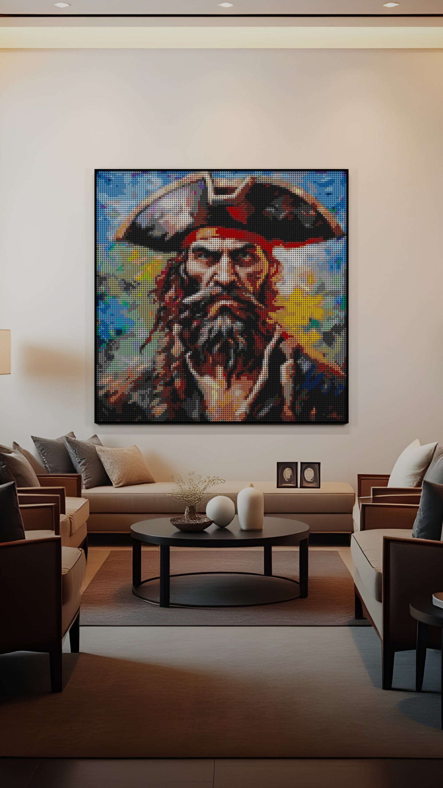 Captain Dreadheart LEGO® Style mosaic creative DIY building set